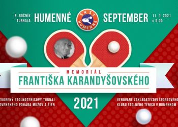 Propozície Memoriál Františka Karandyšovského, sobota 11.09.2021, ŠKST Humenné. Turnaj sa odohrá opäť v piatich kategóriách