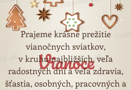 Vianočný pozdrav